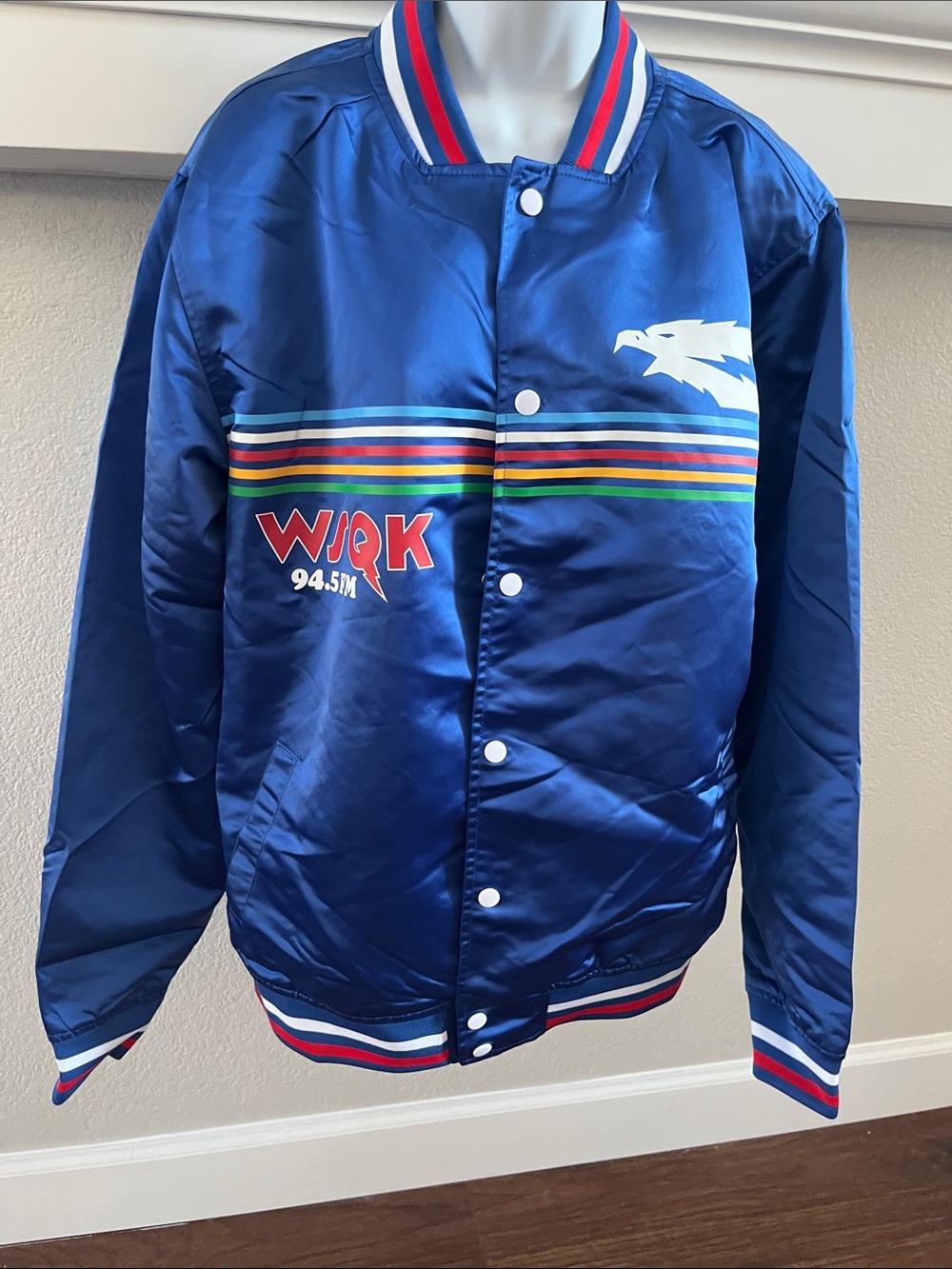 Stranger Things Jacket WSQK RADIO 94.5  FM
